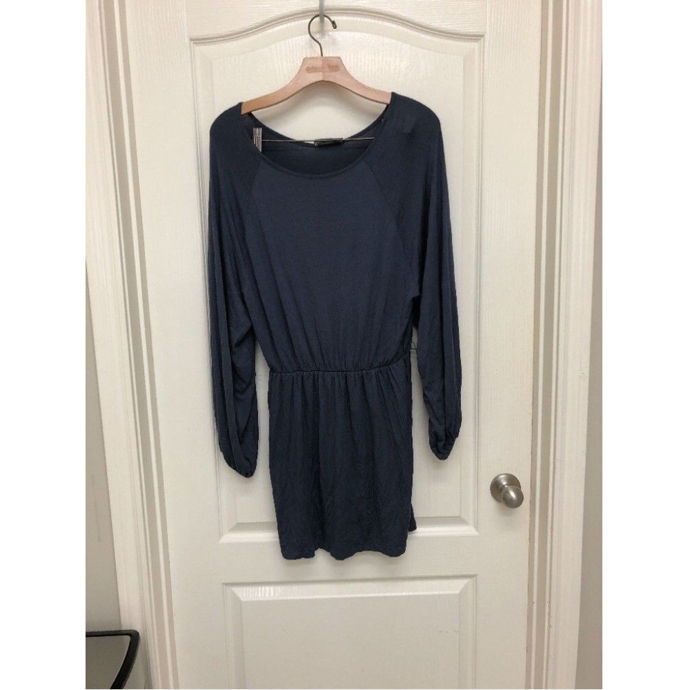 Basically me Women's Long Sleeve Dress Blue Size M